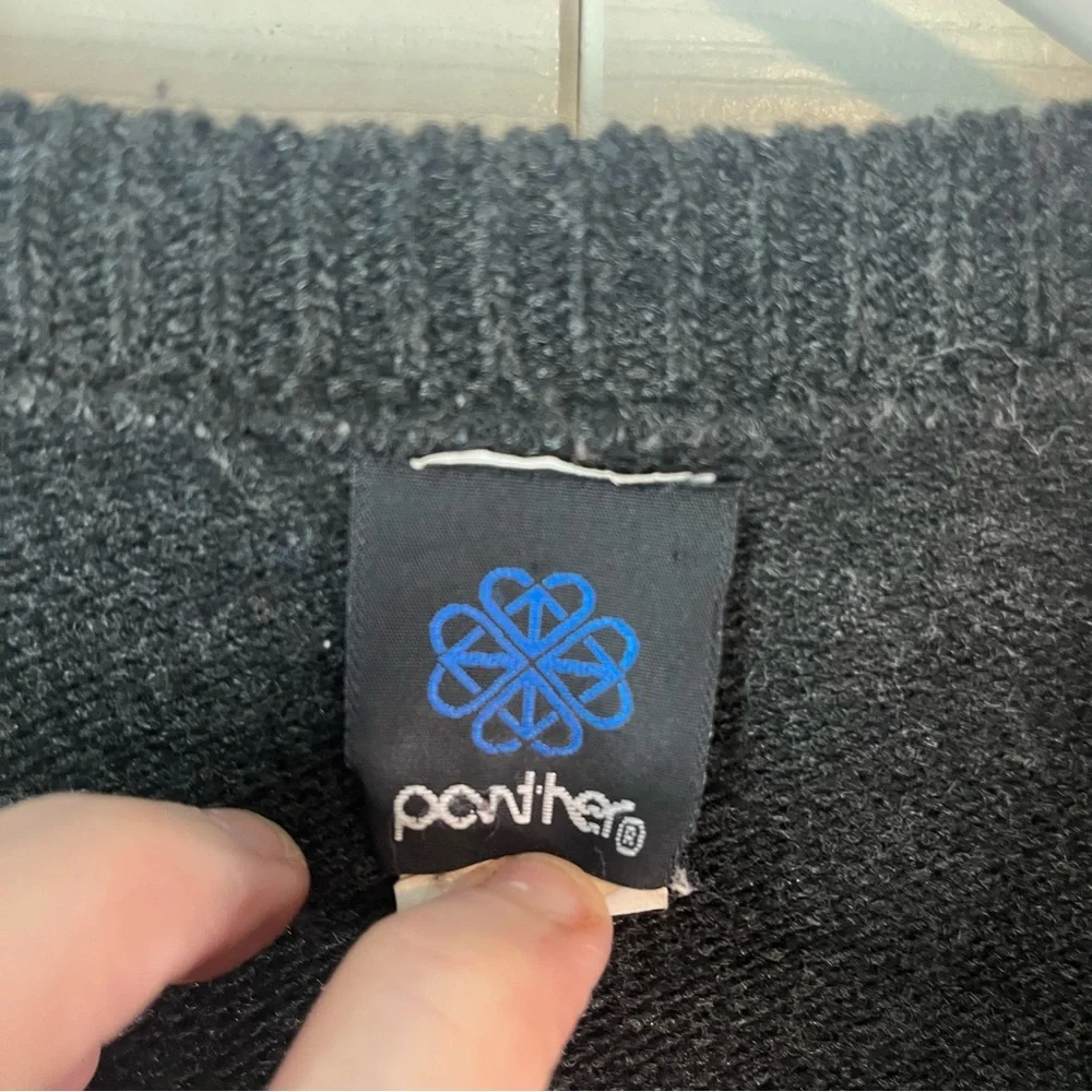 Vintage Panther Nordic Floral Cardigan Sweater Large - Picture 4 of 13